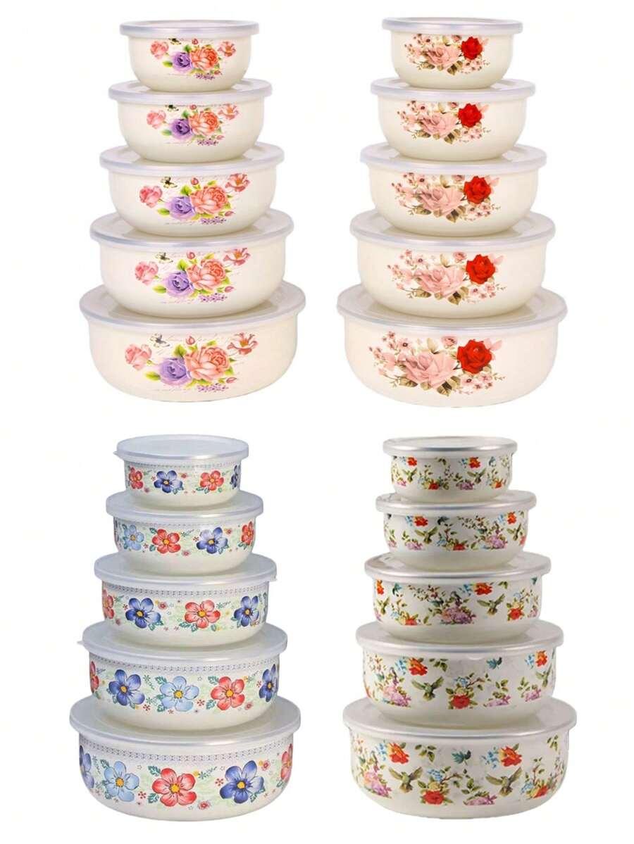 POJEMNIK NA ŻYWNOŚĆ Z PRZYKRYWKĄ 5-pack