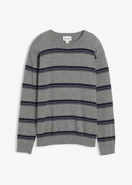 SWETER Z CIENKIEJ DZIANINY POZA REINER BAWEŁNA