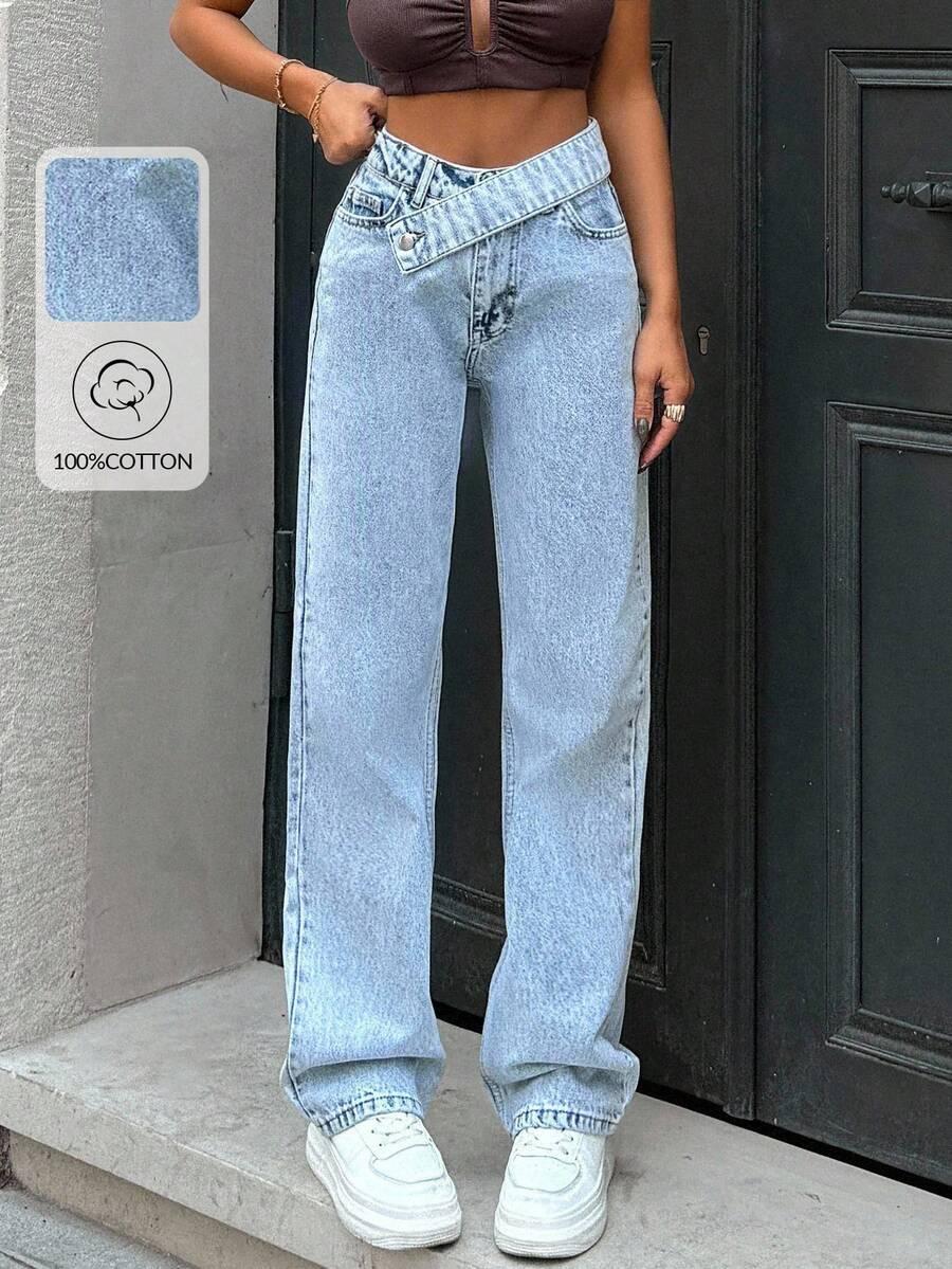 NIEBIESKIE SPODNIE JEANSY