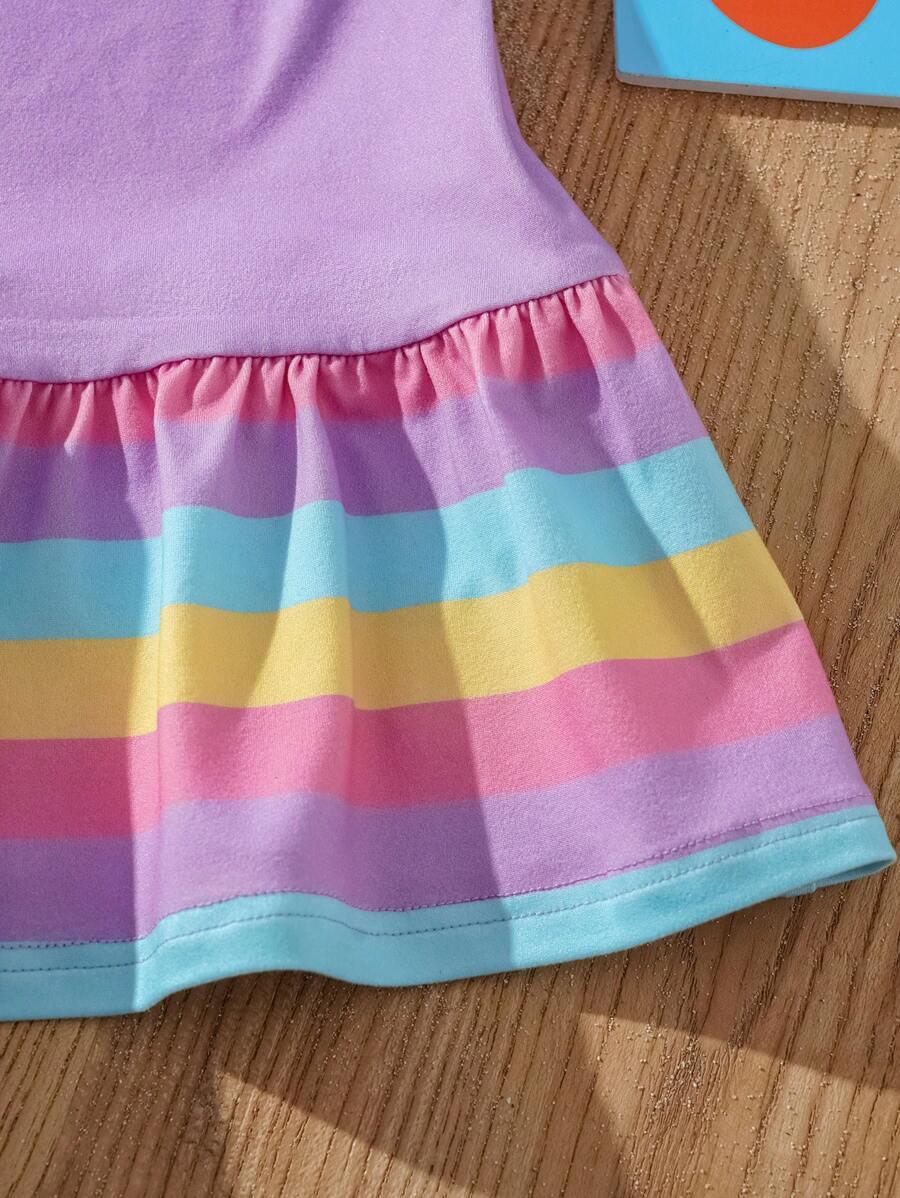 KOLOROWA SUKIENKA DLA DZIEWCZYNKI