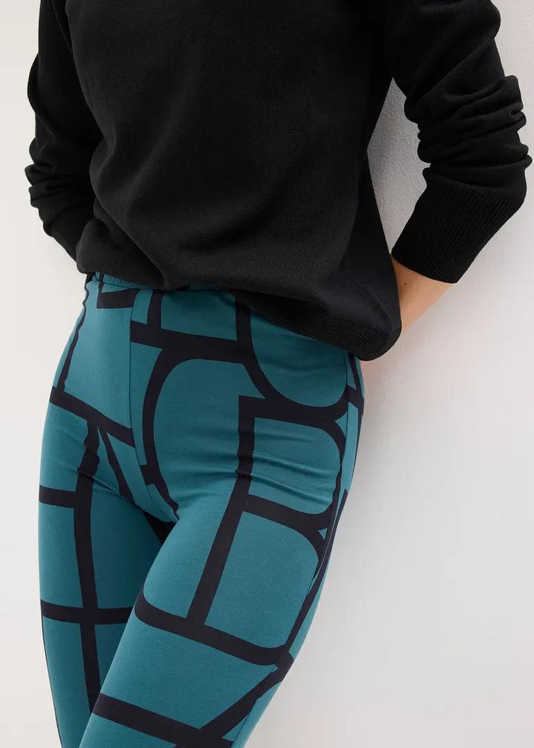 LEGGINSY DAMSKIE ZE WZOREM