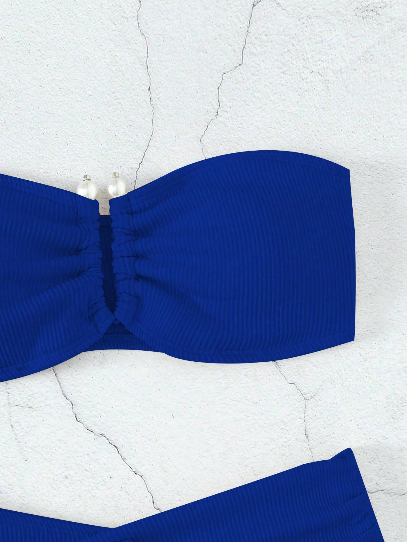 dwuczęściowy strój kąpielowy bikini Bandeau