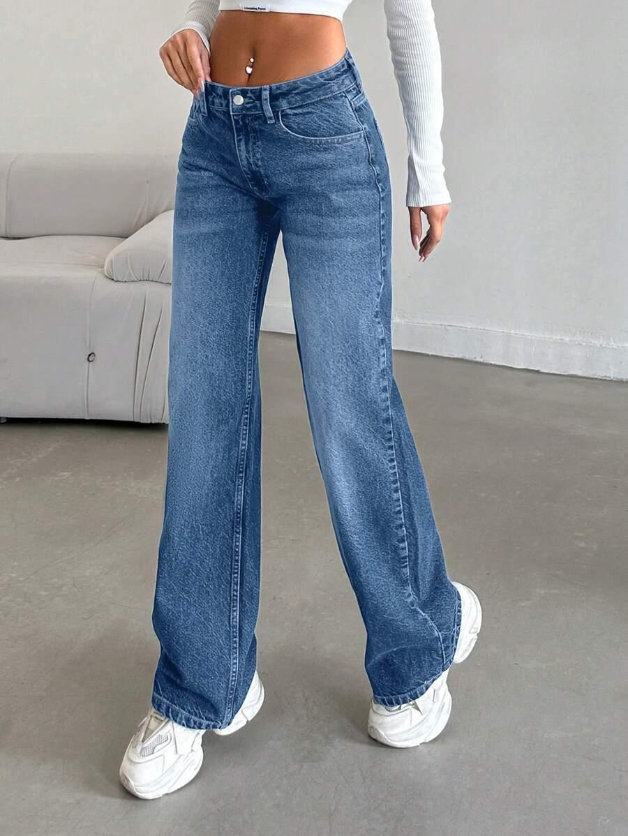 NIEBIESKIE SPODNIE JEANS