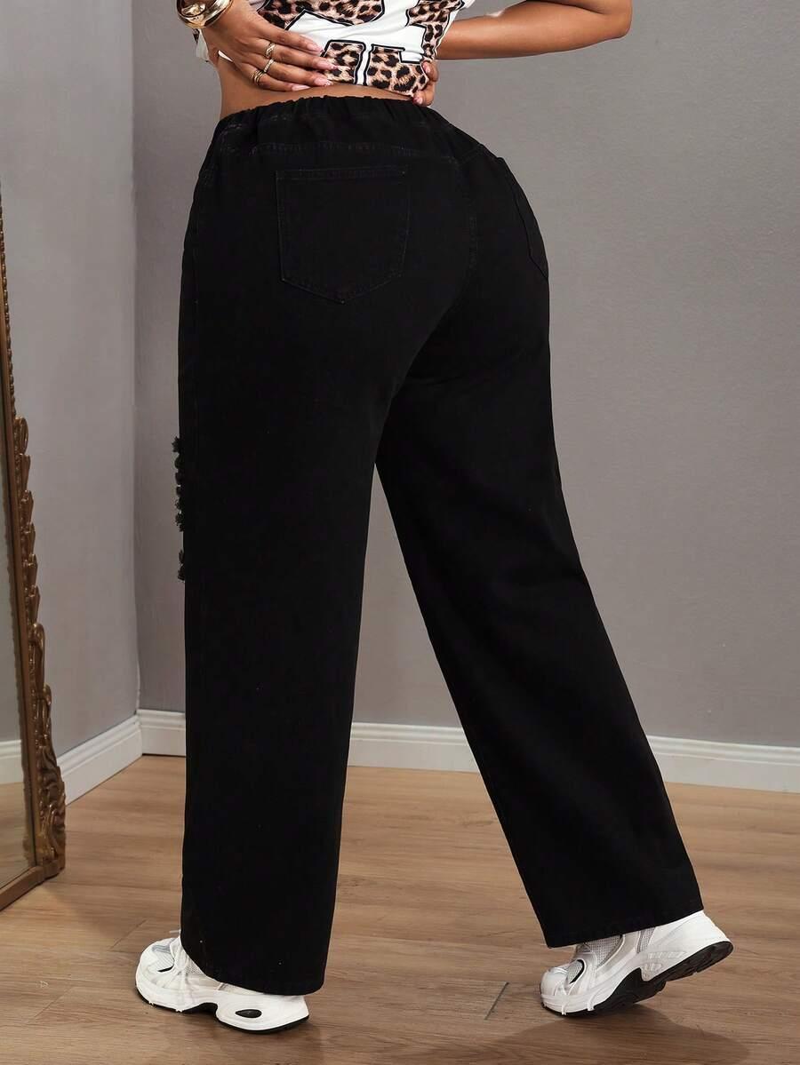 czarne spodnie jeans 