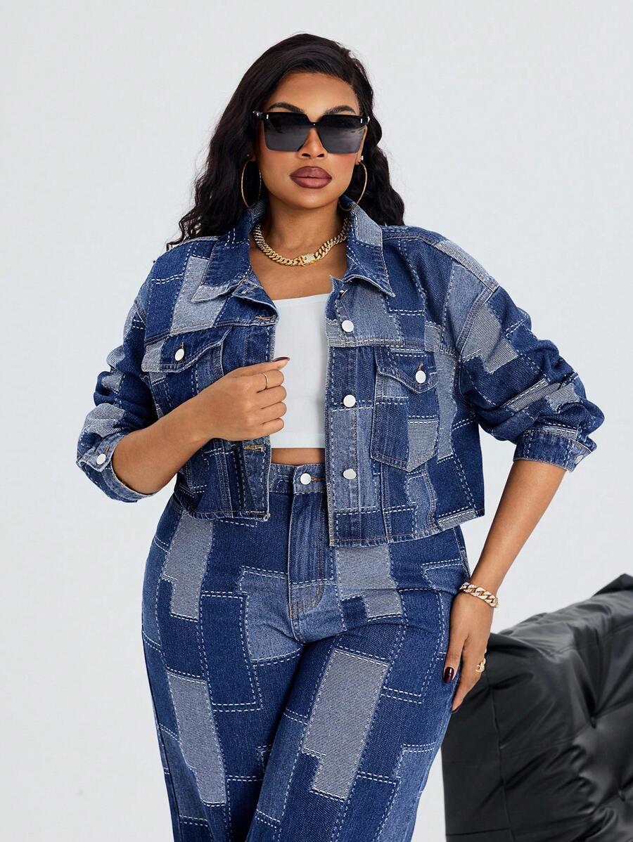 NIEBIESKA KURTKA JEANS 