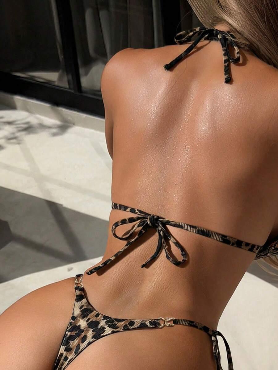 DWUCZĘŚCIOWY STRÓJ KĄPIELOWY ANIMAL PRINT