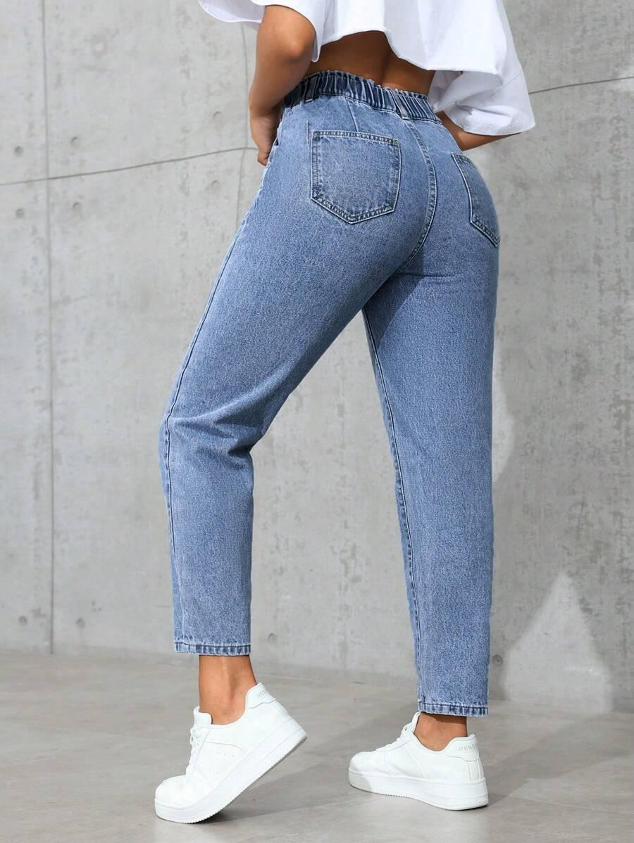 NIEBIESKIE SPODNIE JEANS 