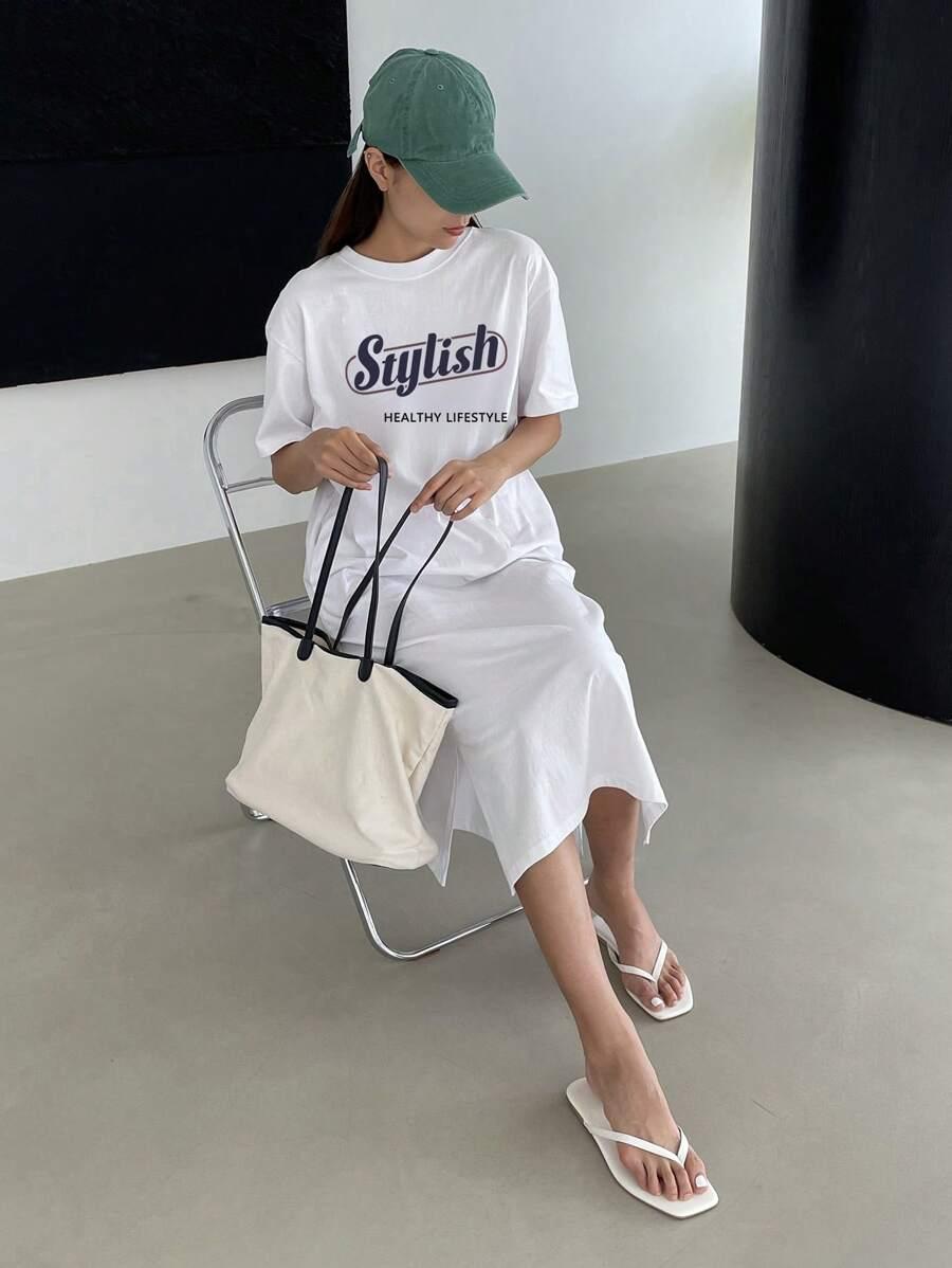 BIAŁA PROSTA SUKIENKA 