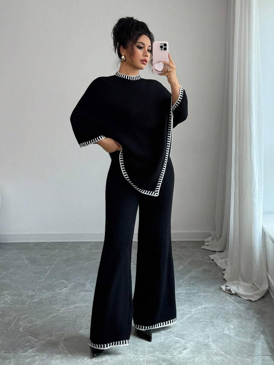 SWETER SPODNIE KOMPLET