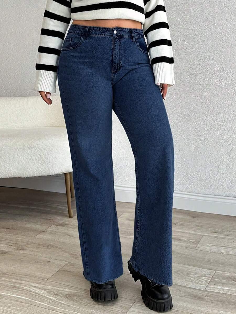 niebieskie spodnie jeans 