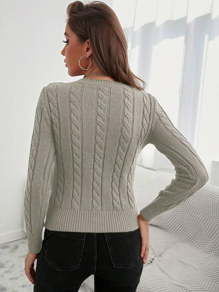 BEŻOWY SWETER SPLOT