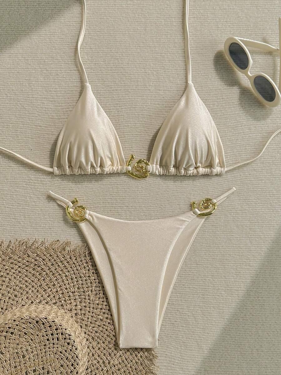 beżowa góra od bikini