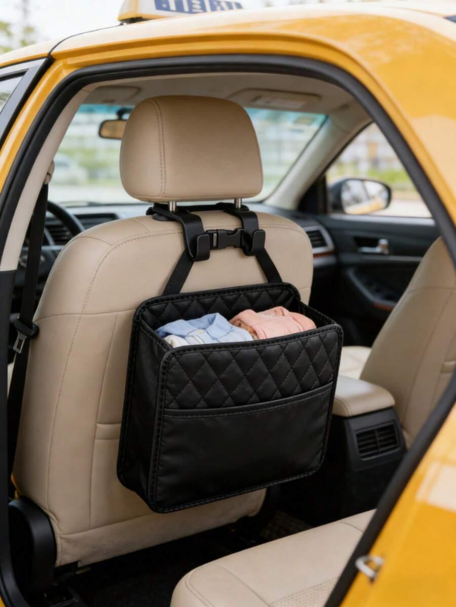 czarny organizer samochodowy 2-pack