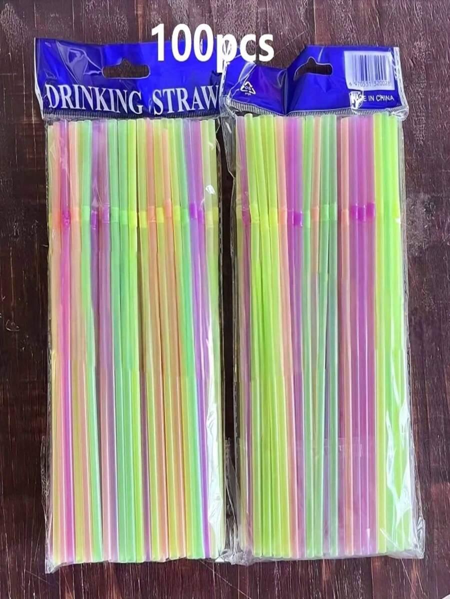 PLASTIKOWE SŁOMKI 100SZT.