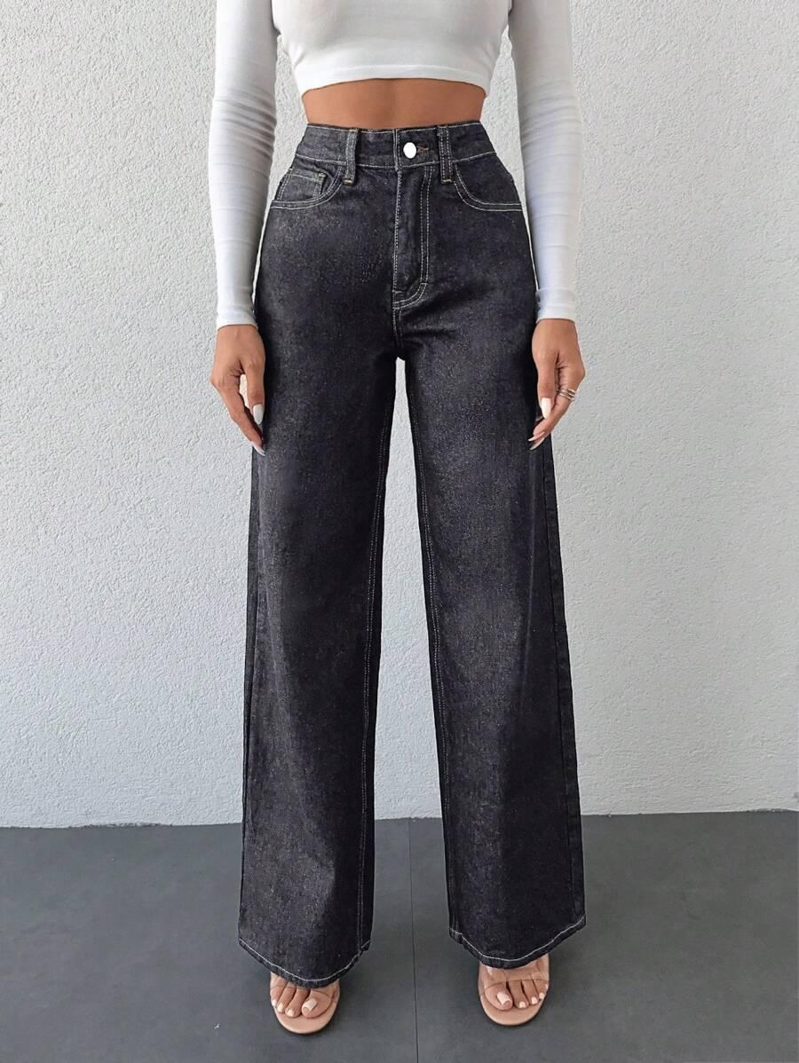 szare spodnie jeans