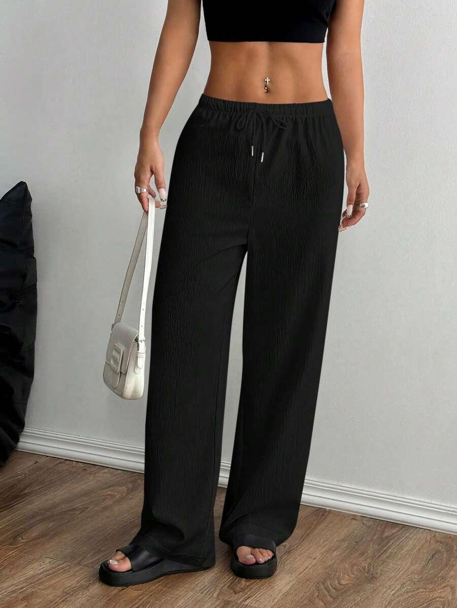 CZARNE SPODNIE CASUAL
