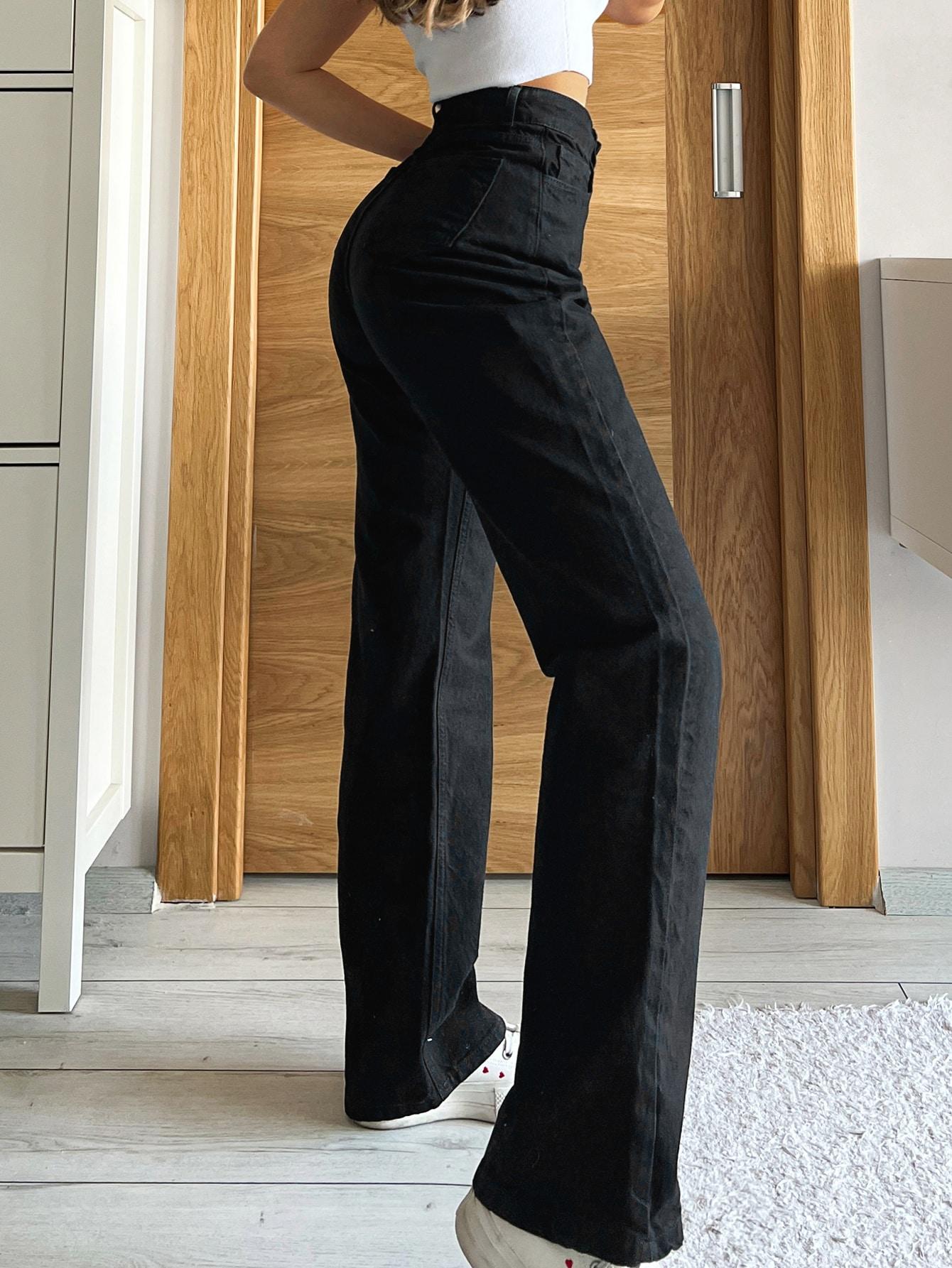 PROSTE SPODNIE JEANS WYSOKI STAN
