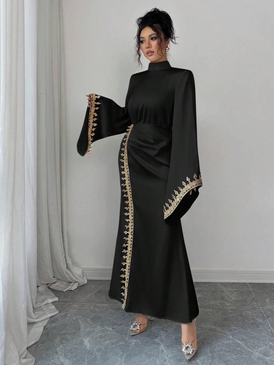 czarna MAXI SUKIENKA