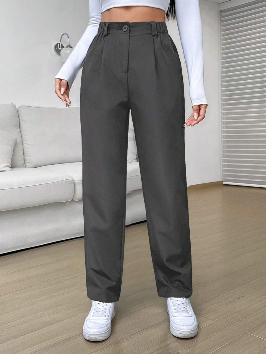 szare spodnie casual
