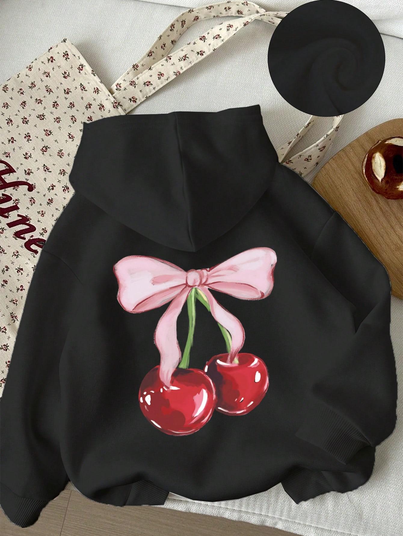 CZARNA BLUZA KAPTUR NADRUK