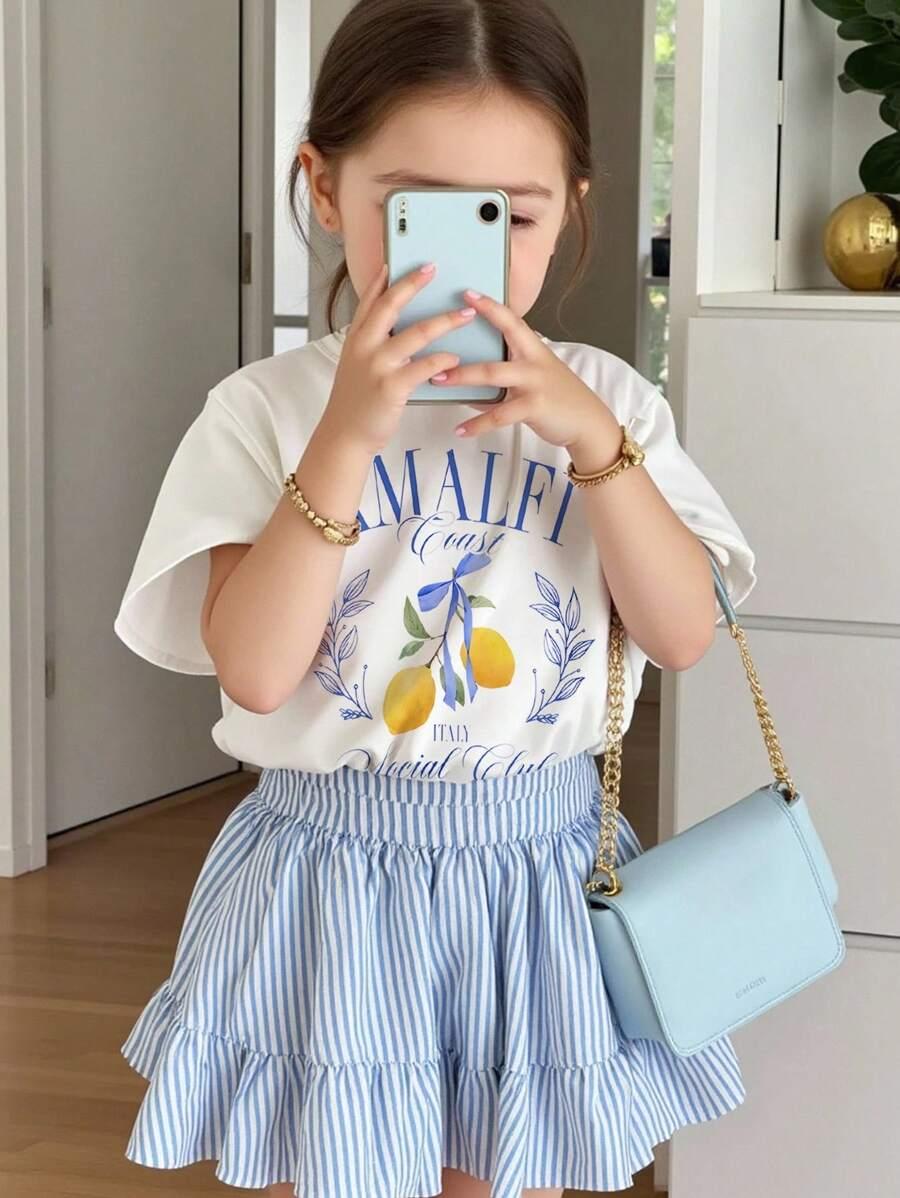 biały t-shirt print