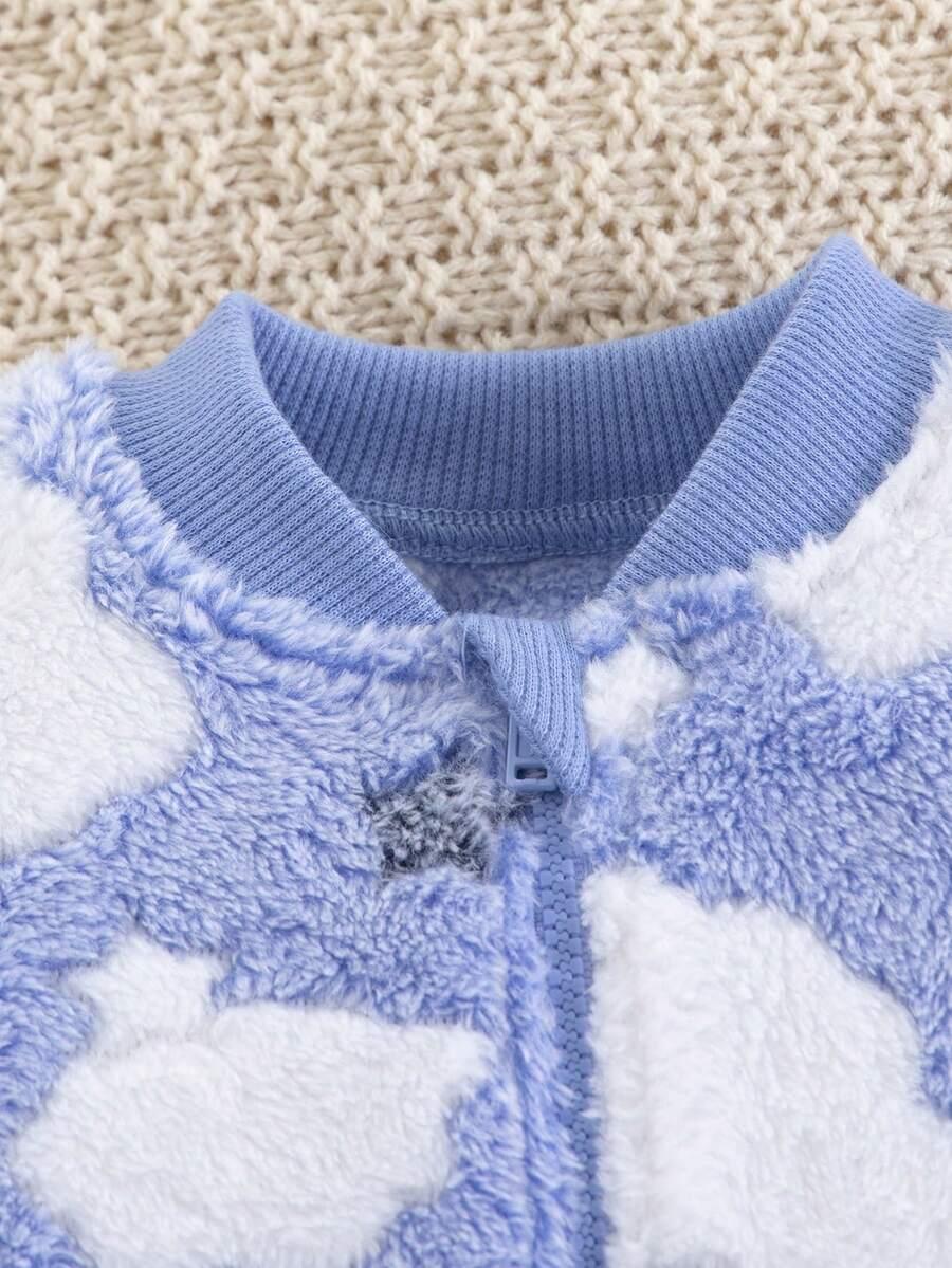 fluffy pajacyk zip 