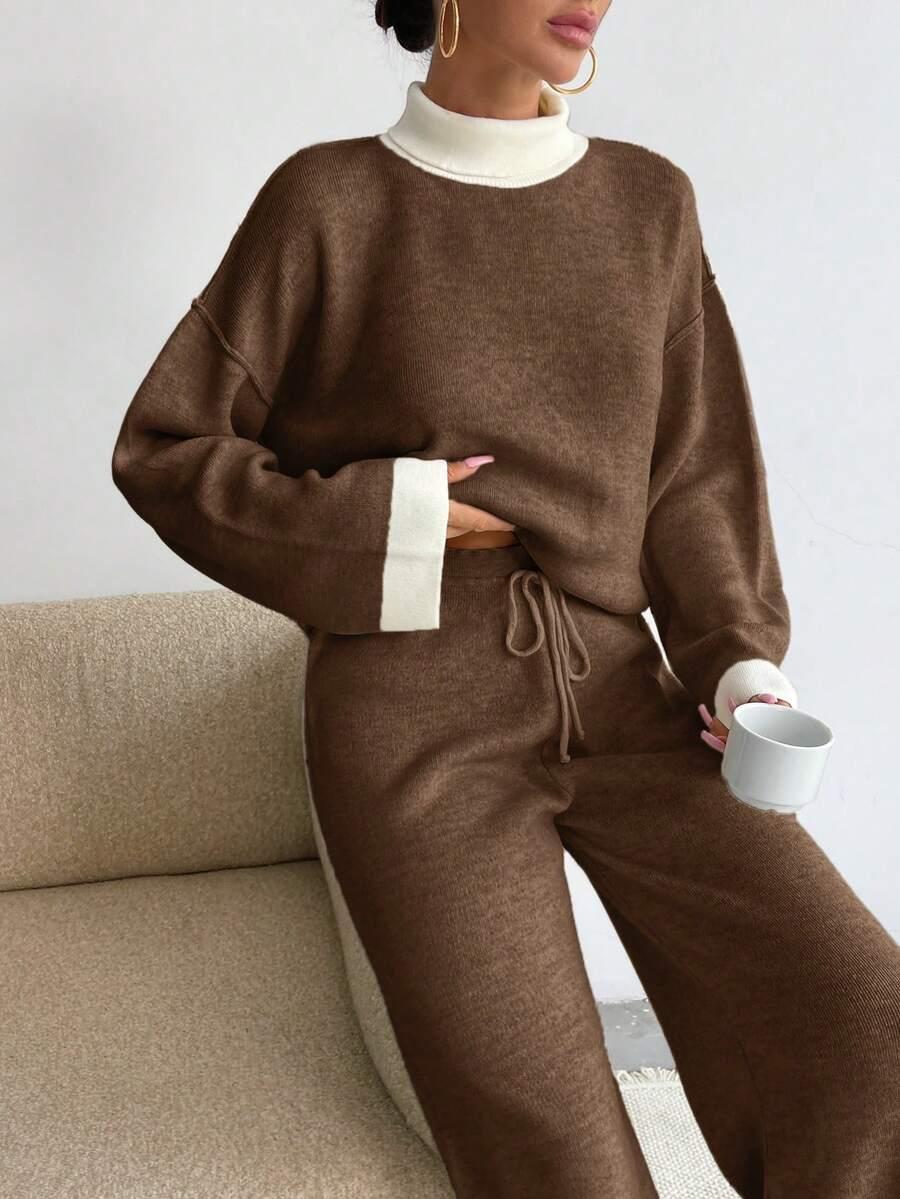 KOMPLET SWETER SPODNIE