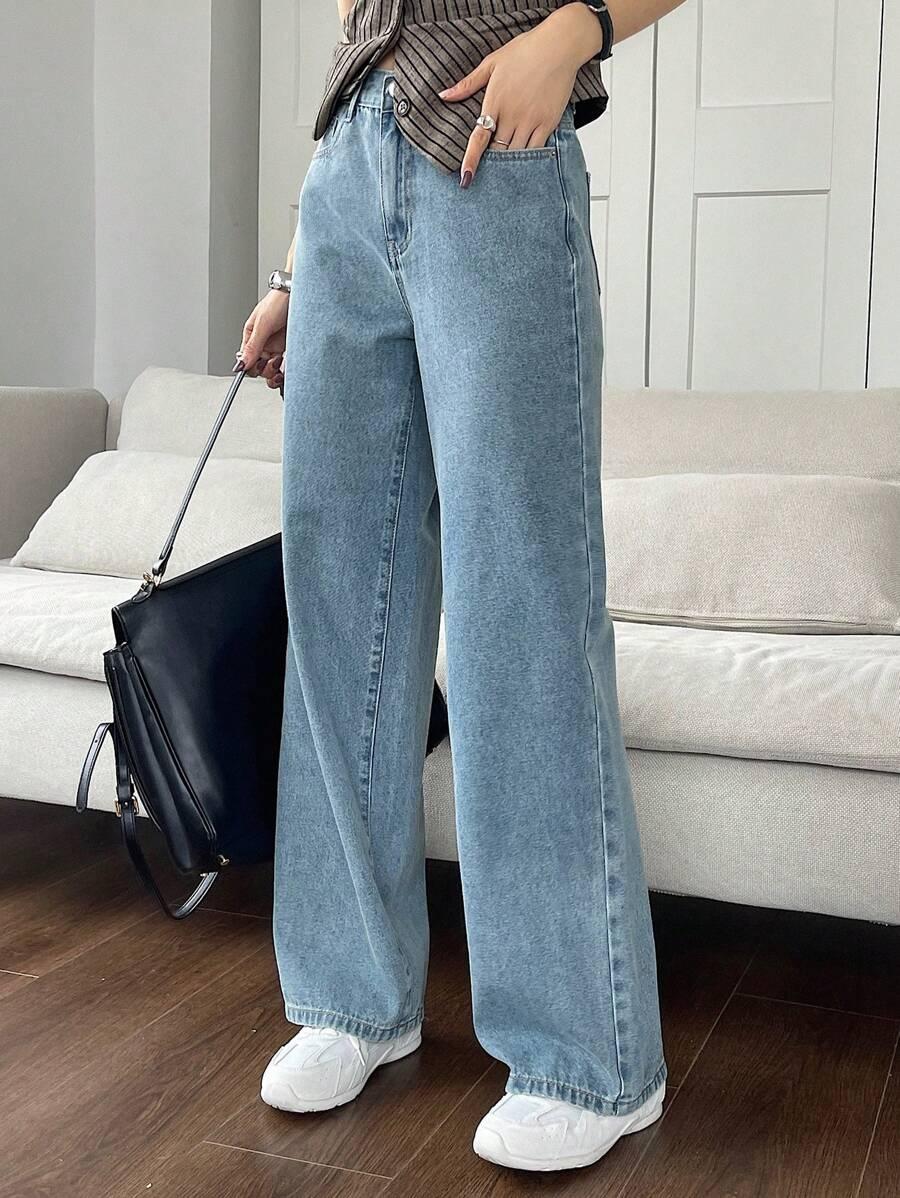 NIEBIESKIE SPODNIE JEANS