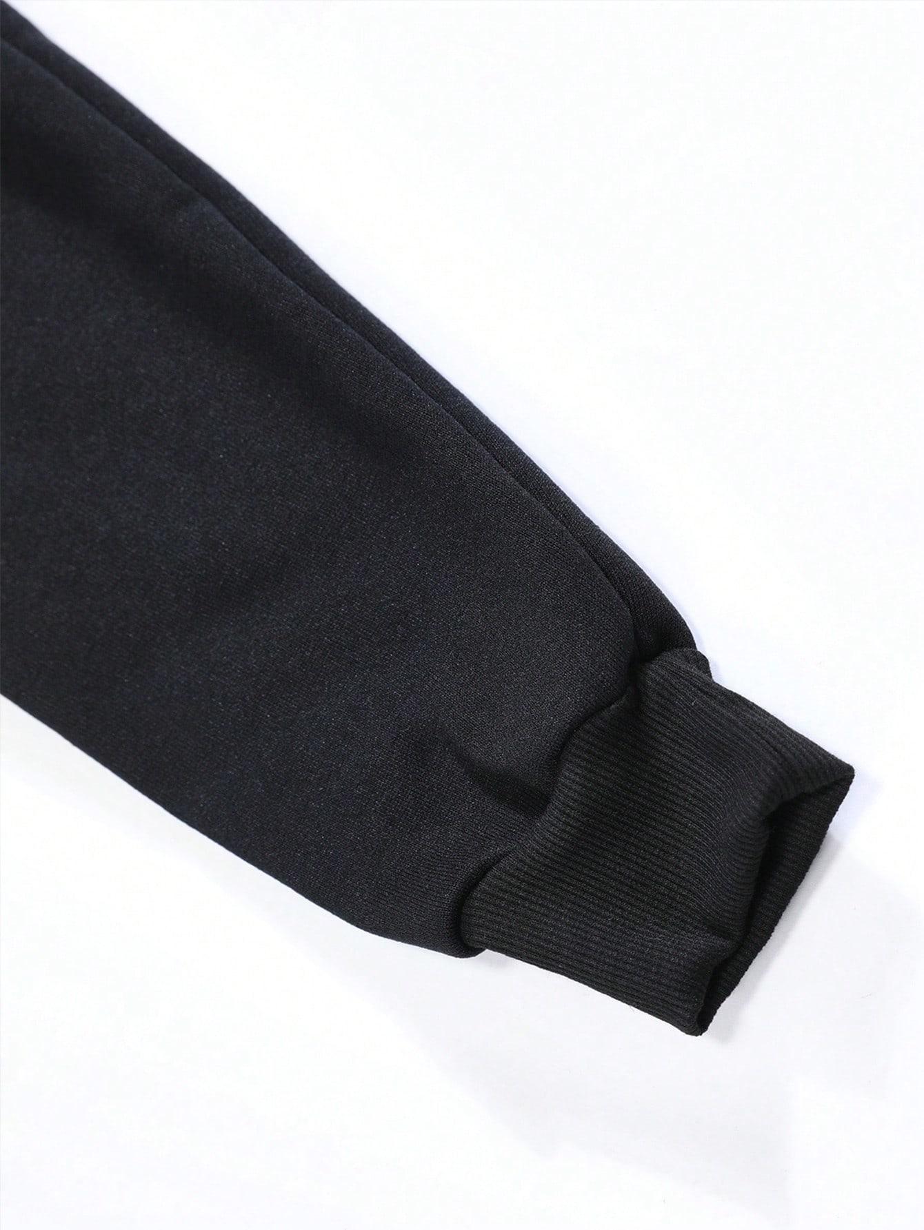 CZARNA BLUZA Z KAPTUREM