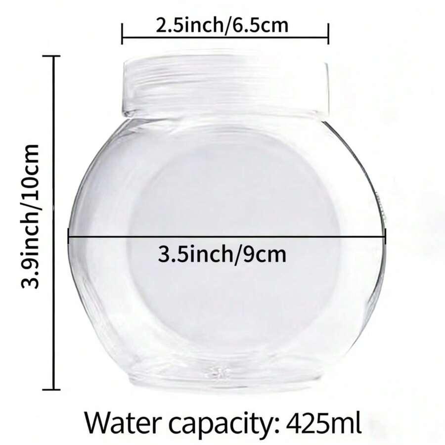plastkowy słoik z przykrywką 5-pack