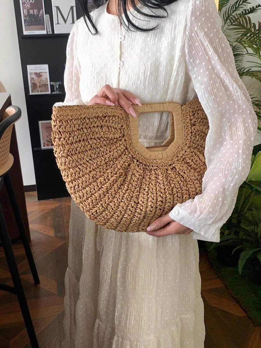 brązowa torebka boho