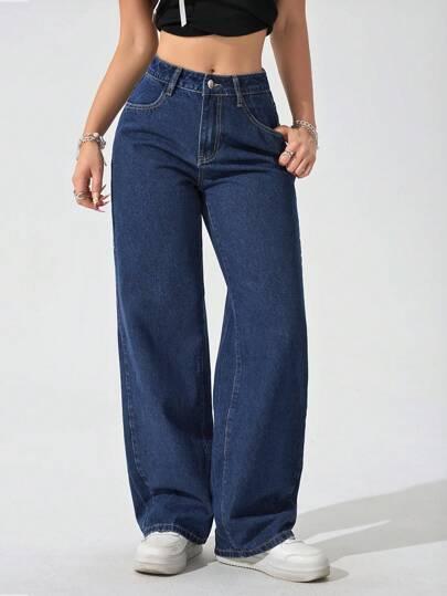 NIEBIESKIE SPODNIE JEANS