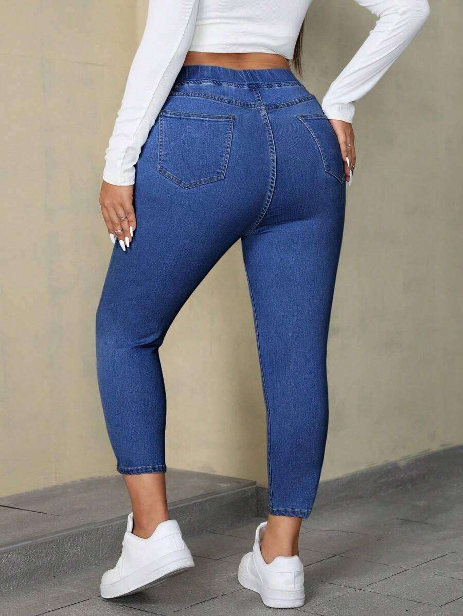 NIEBIESKIE SPODNIE JEANS
