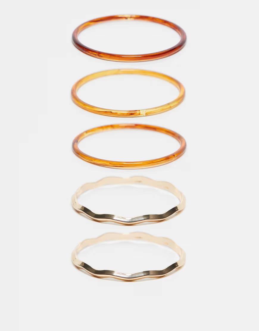 bransoletka łączenie tekstura 5-pack