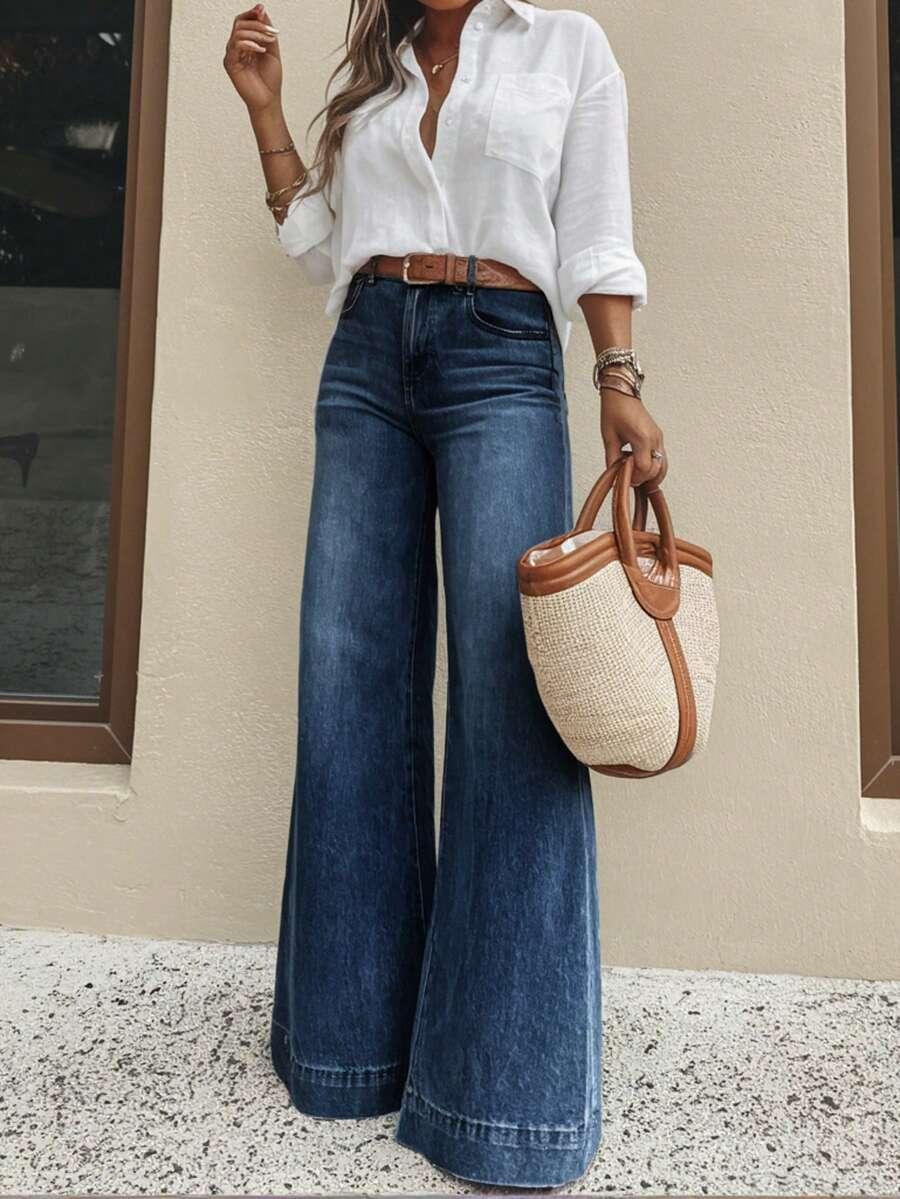 NIEBIESKIE SPODNIE JEANS 