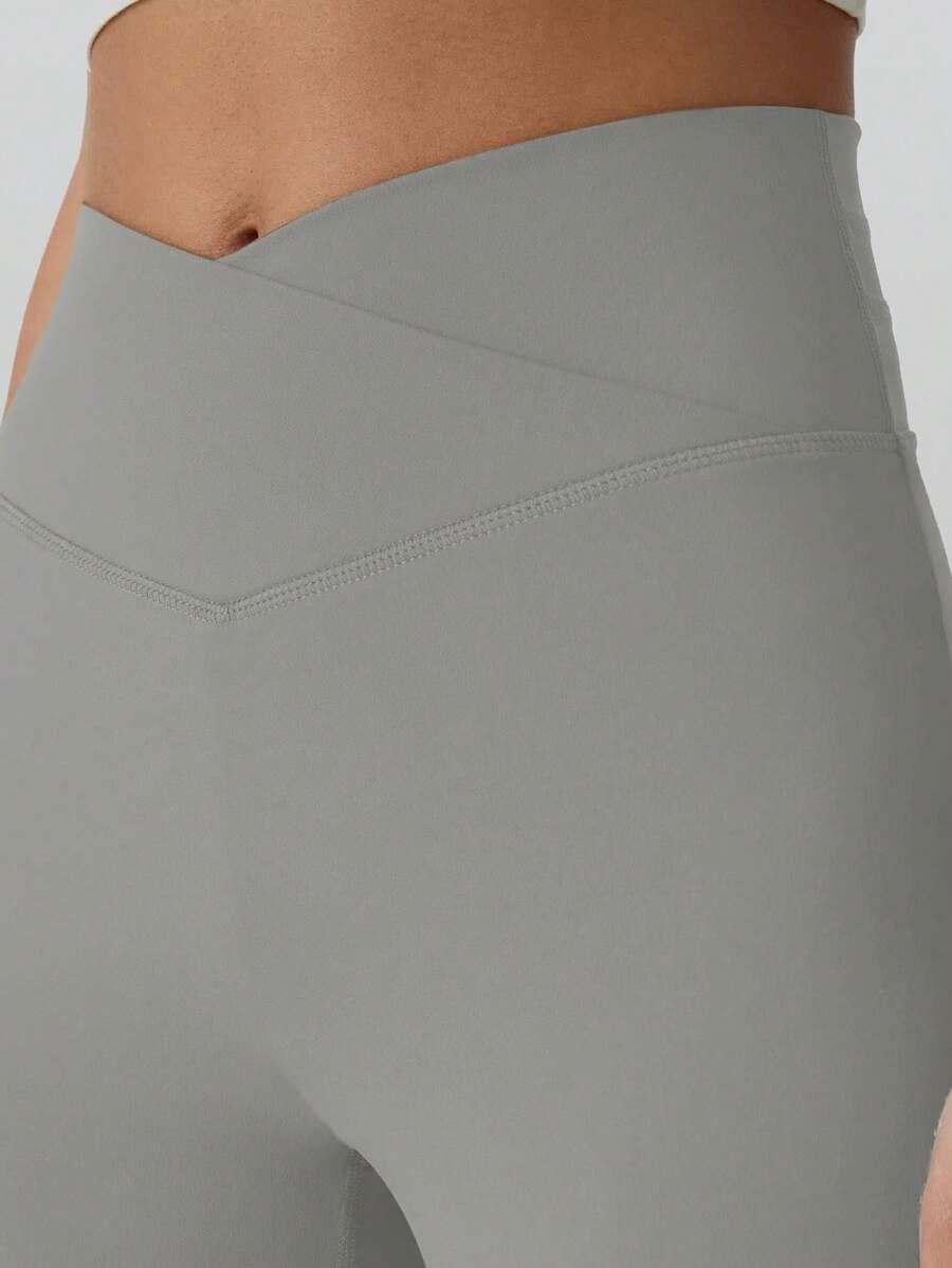 SZARE LEGGINSY WYSOKI STAN