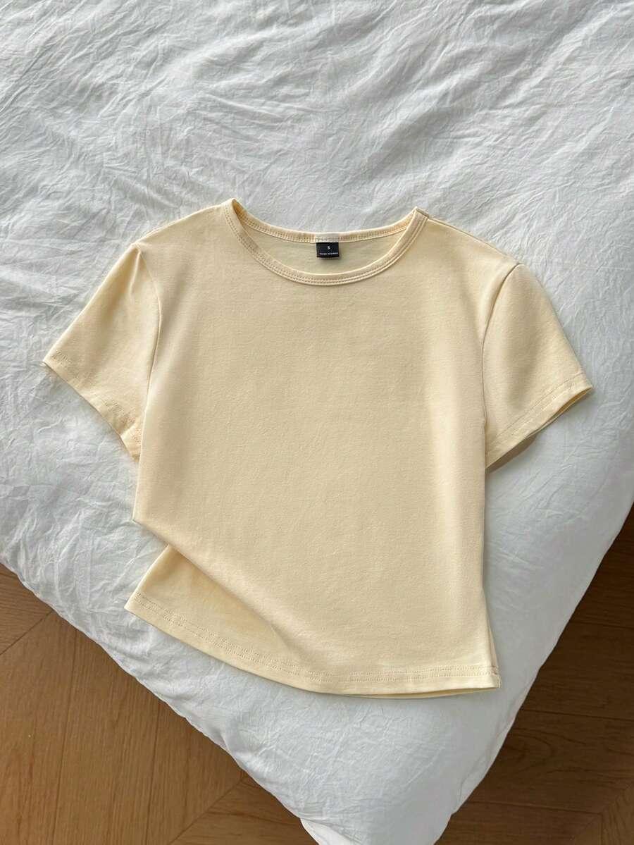 t-shirt okrągły dekolt 4-pack