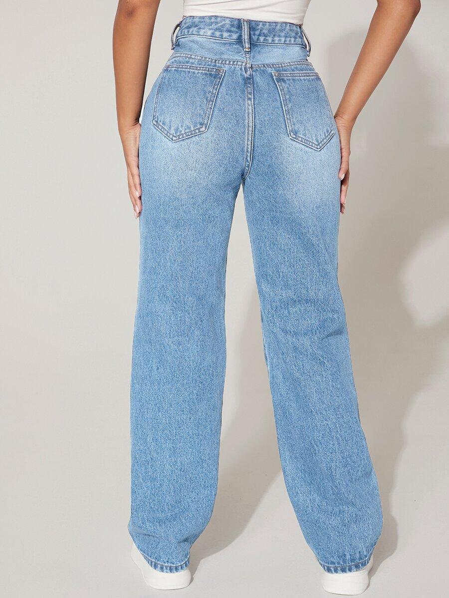 NIEBIESKIE SPODNIE JEANS