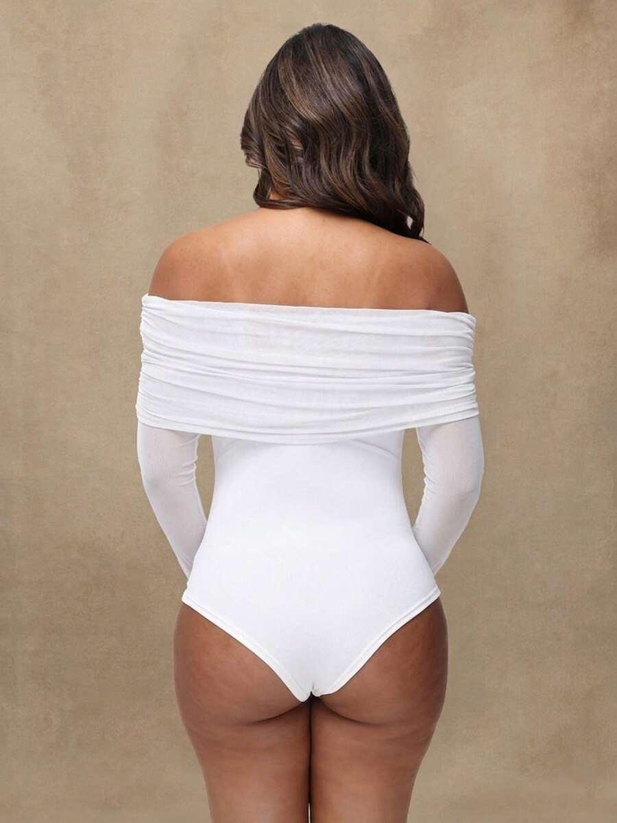 BIAŁE BODY ODKRYTE RAMIONA