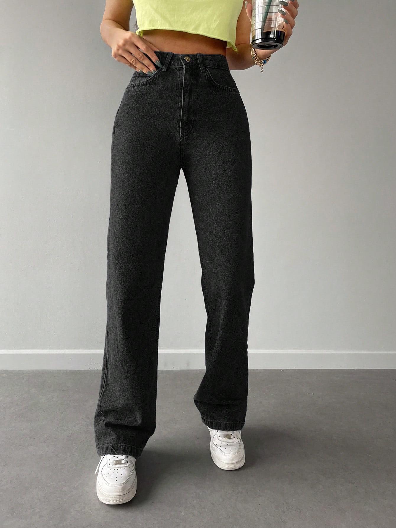 SPODNIE JEANS PROSTE NOGAWKI