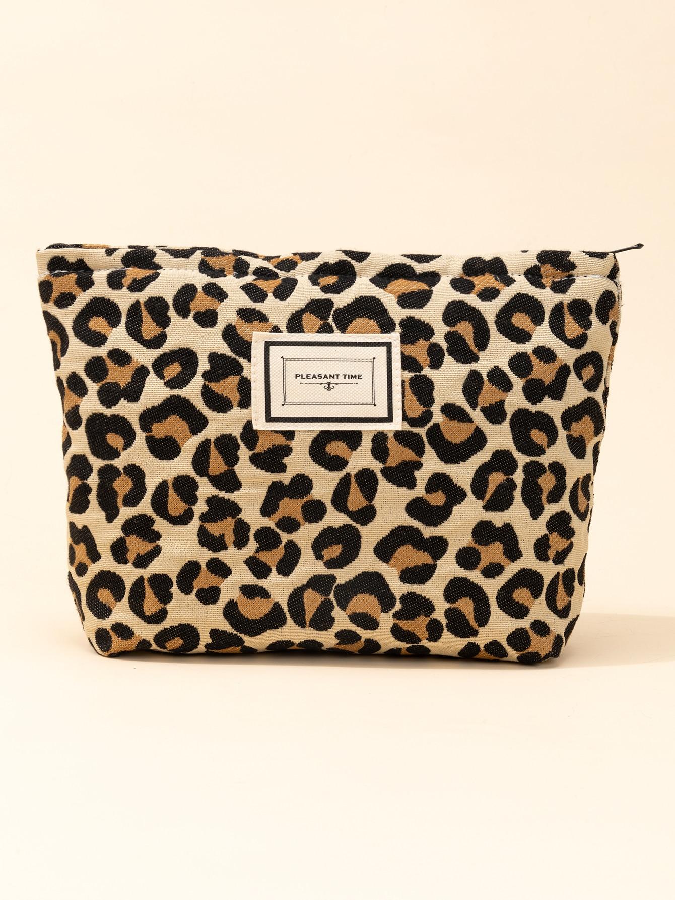 kosmetyczka zamek animal print