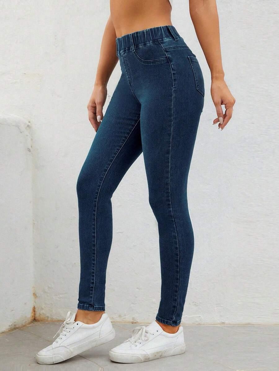 NIEBIESKIE SPODNIE JEANS