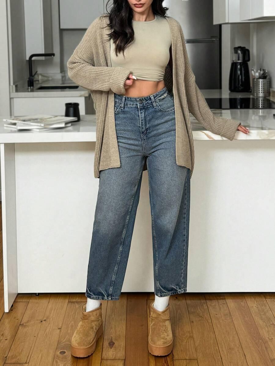 NIEBIESKIE SPODNIE JEANS
