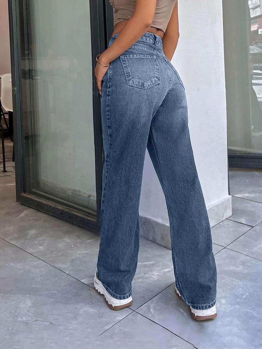 NIEBIESKIE SPODNIE JEANS