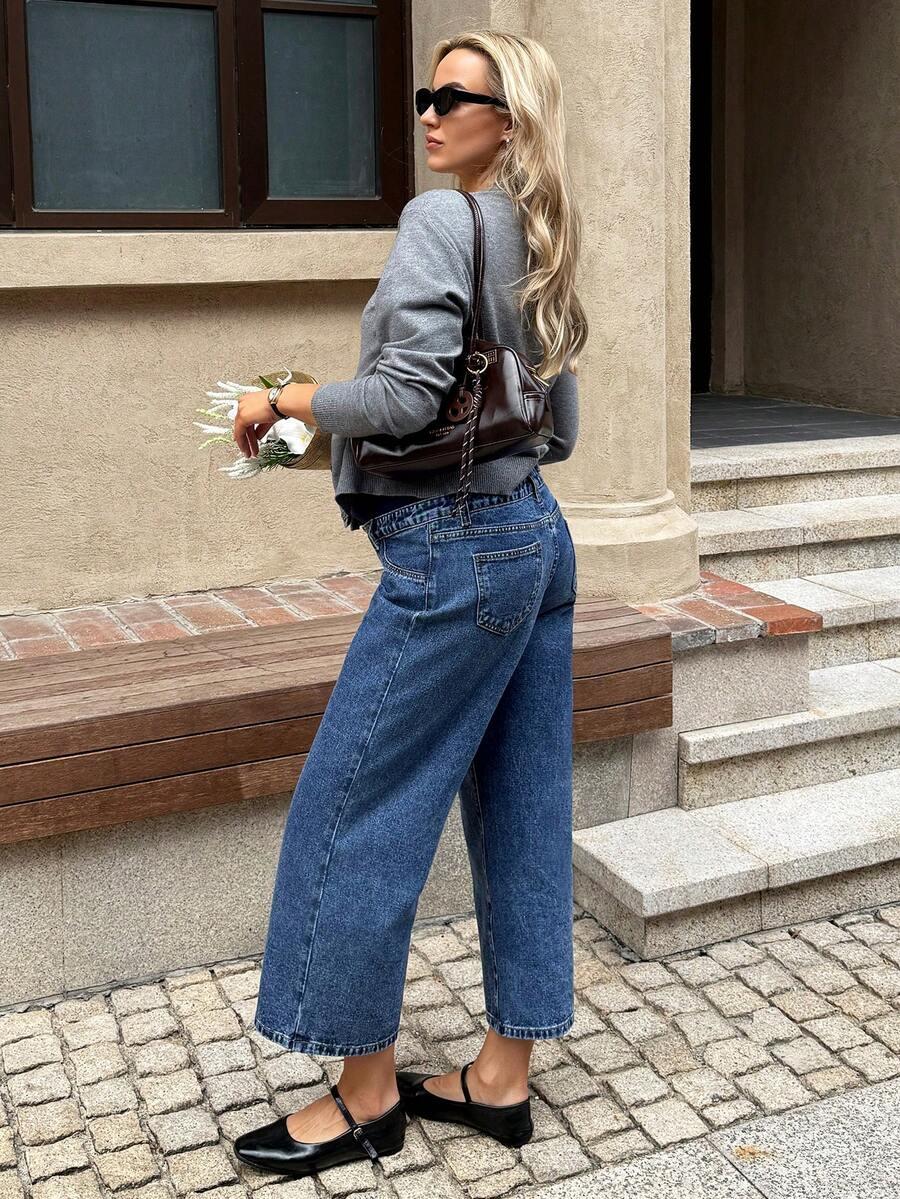niebieskie ciążowe spodnie jeans