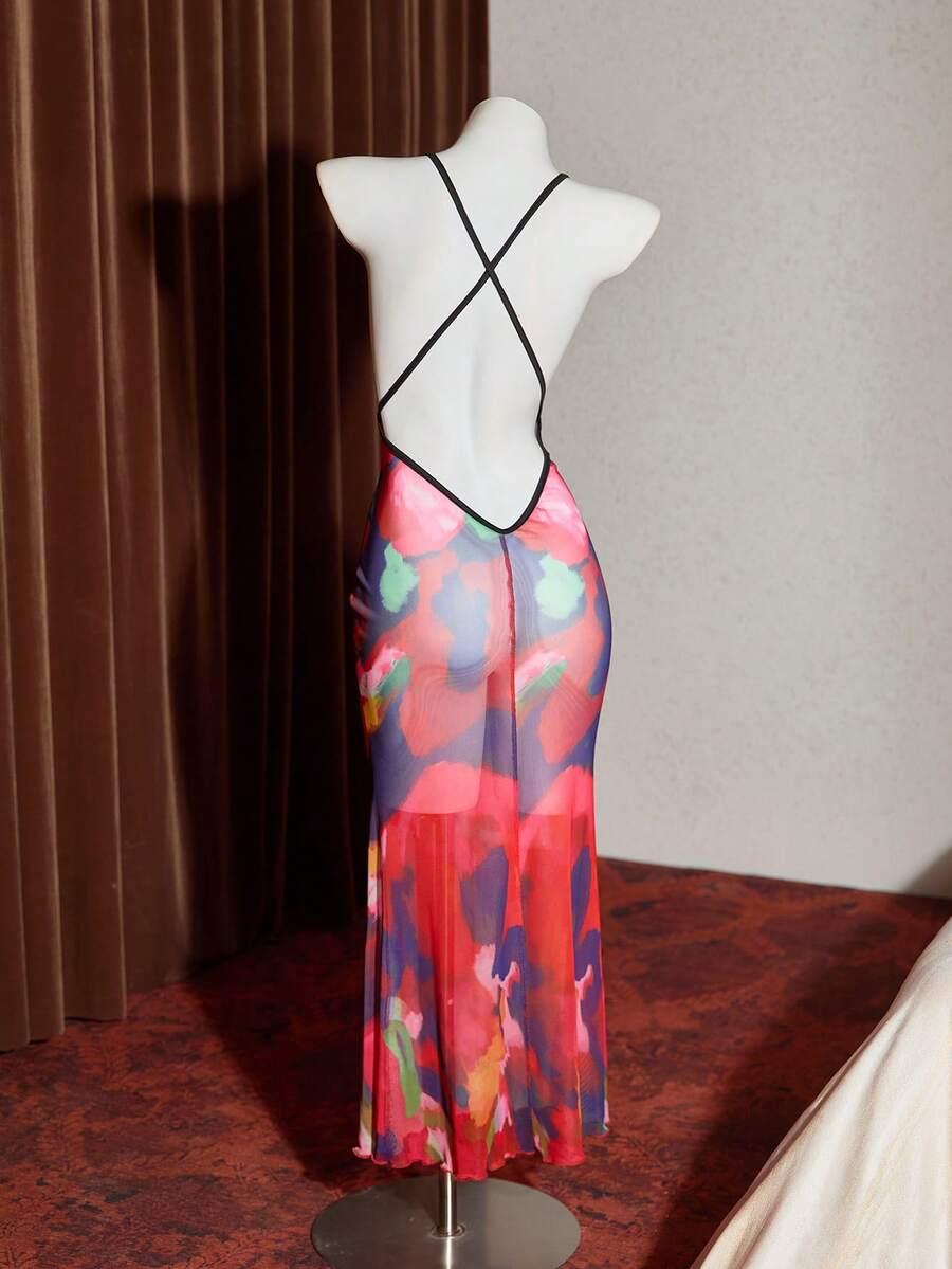 sukienka maxi siateczka 