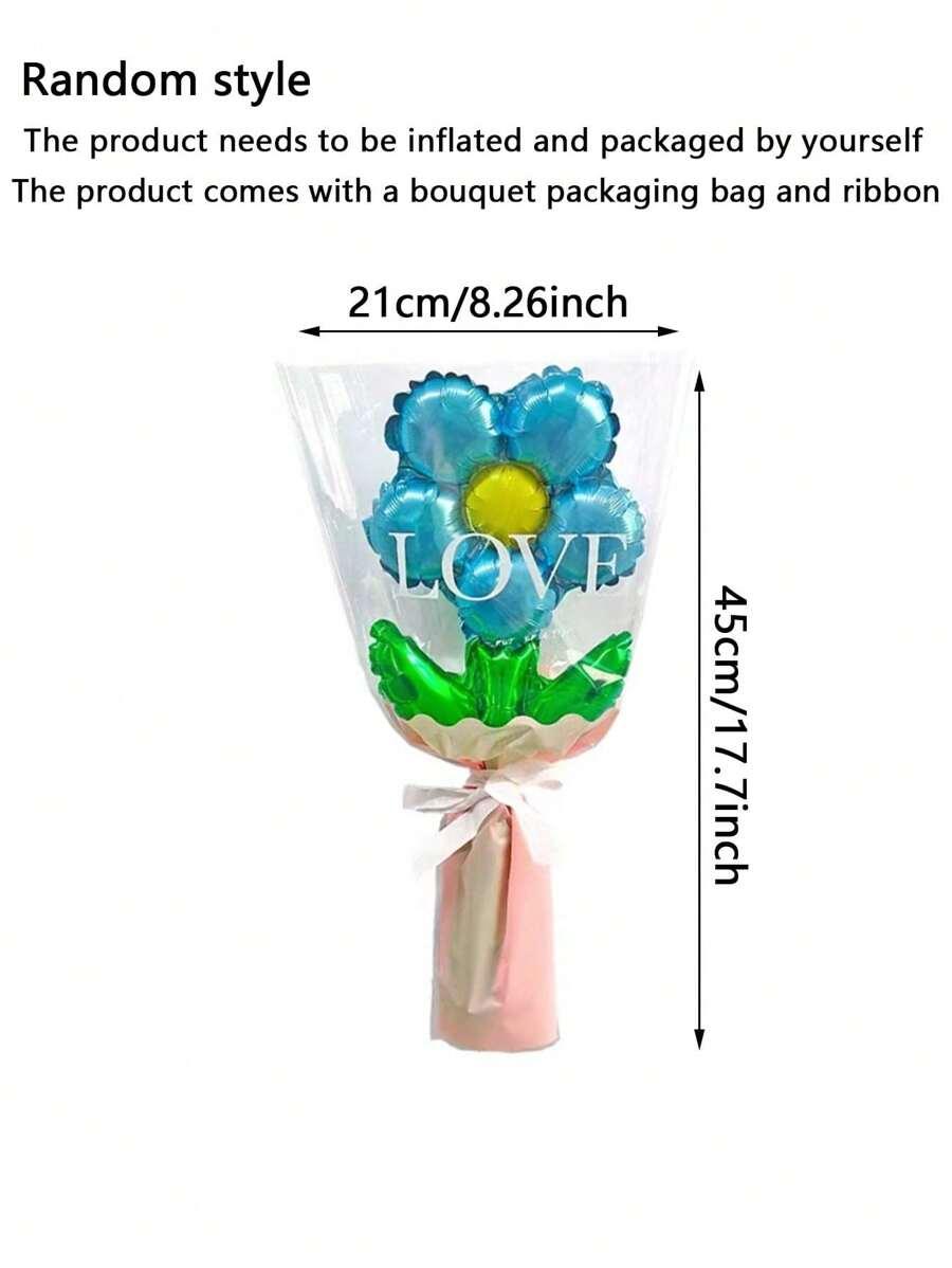 balony kwiaty 5-pack