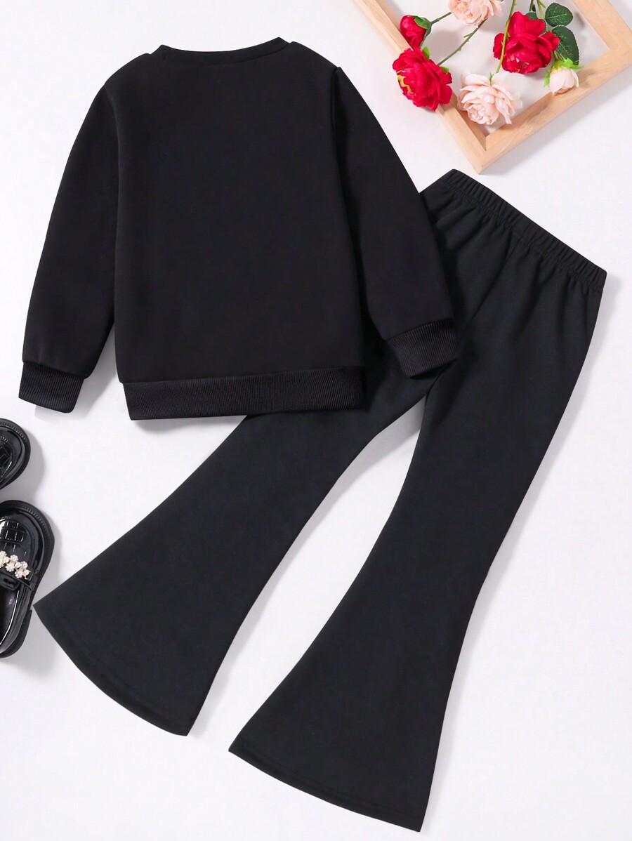 CZARNY KOMPLET DRESOWY BLUZA SPODNIE