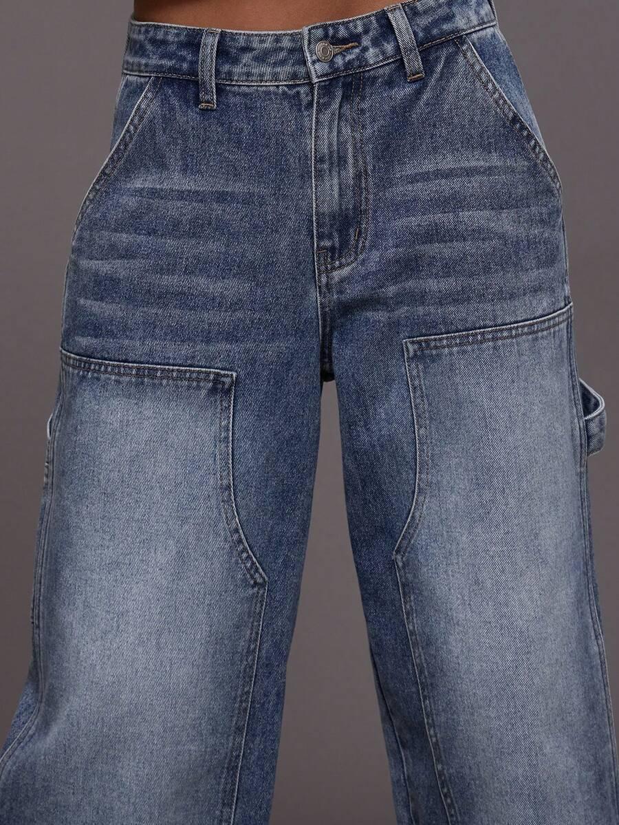 NIEBIESKIE SPODNIE JEANS