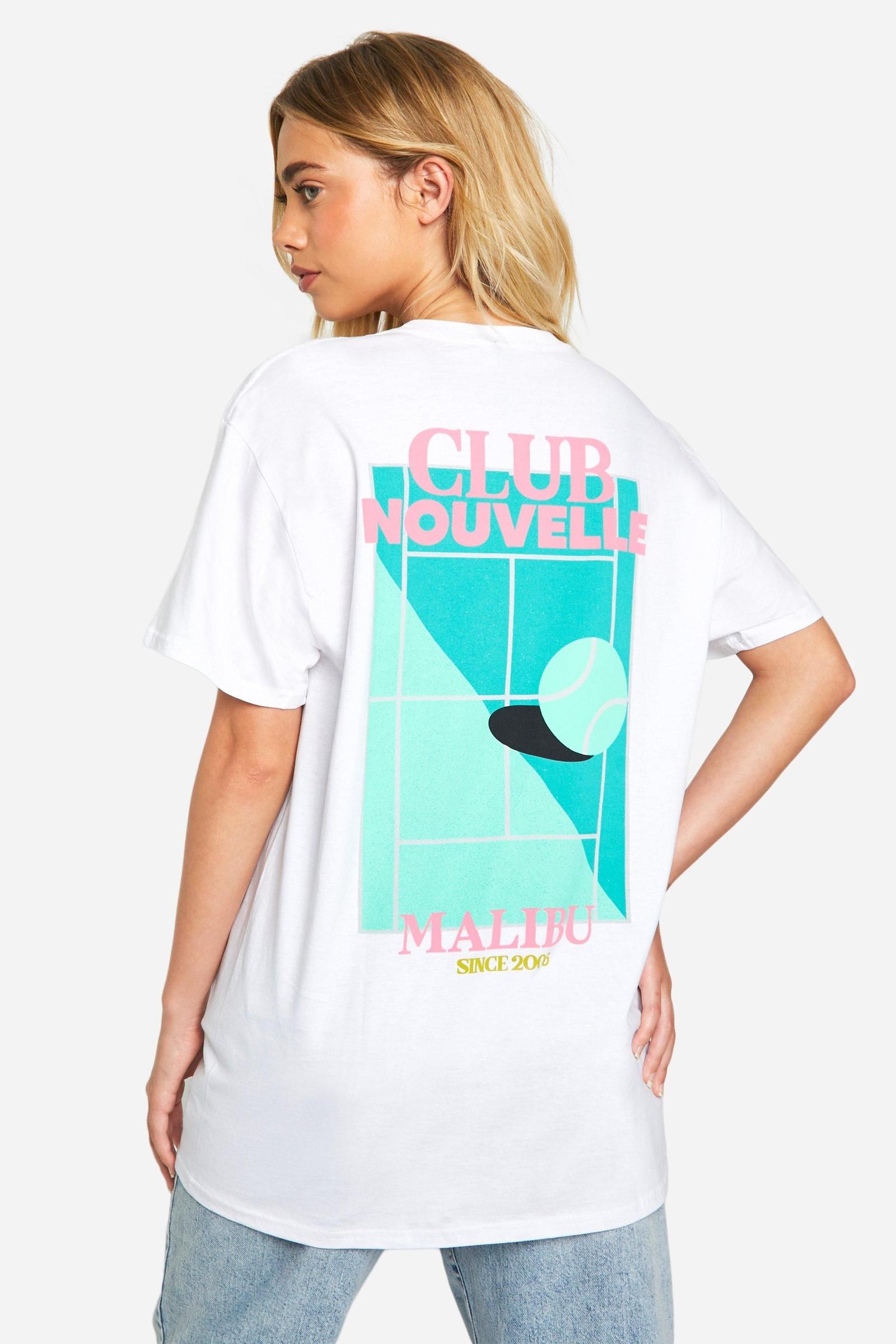 BIAŁY T-SHIRT PRINT 